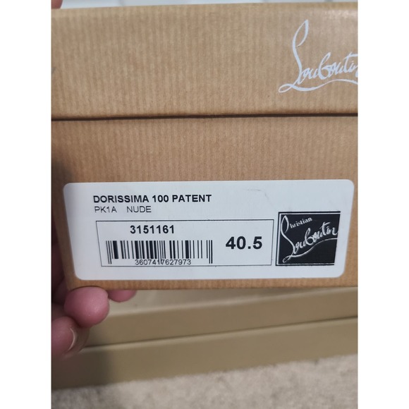 Christian Louboutin Dorissima 100 Nude Patent Leat - Picture 3 of 5